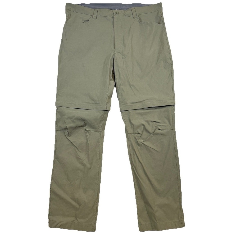 Eddie Bauer Men's Convertible Tech Pants Green Shorts Sz‎ 40x32 (38x31) Gorpcore